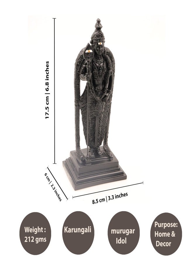 Spillbox تمثال موروجان من خشب الكارونجالي الأسود الطبيعي غير المصقول | خشب الأبنوس الأصلي | تمثال كاثيكيان | هدية | قطعة ديكور منزلية | سطح طاولة للعبادة | بوجا - Image 5